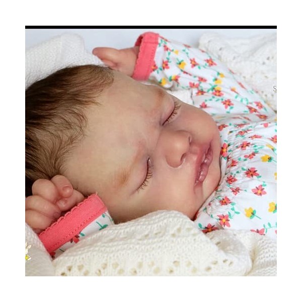 Kit de poupée Reborn 21 Pouces Everlee Nouveau-né Grandeur Nature bébé endormi pièces de poupée inachevées
