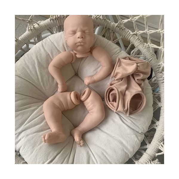 Kit de poupée Reborn 21 Pouces Everlee Nouveau-né Grandeur Nature bébé endormi pièces de poupée inachevées