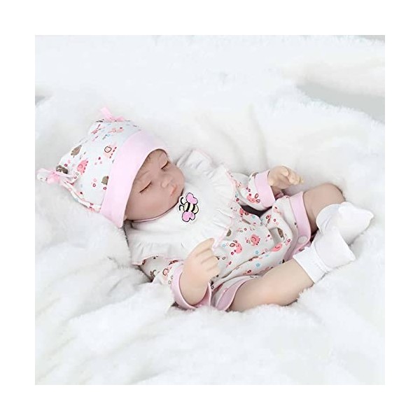 HLILY PoupéE Reborn, Nouveau-Né Reborn Baby Dolls Réalistes, Qui Ressemblent à De Vraies Poupées Bébé, Jouet Dentraînement D