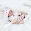 HLILY PoupéE Reborn, Nouveau-Né Reborn Baby Dolls Réalistes, Qui Ressemblent à De Vraies Poupées Bébé, Jouet Dentraînement D