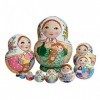 Poupée Russe Poupées Gigogne Poupee Russes Ensemble De Poupées Gigognes Russes 10 Pièces Empilables Matryoshka Poupées En Boi