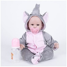 HZIXIXI Newborn Baby, 16 Pouces PoupéE Reborn Silicone - PoupéE BéBé, Meilleur Anniversaire, Cadeau De NoëL