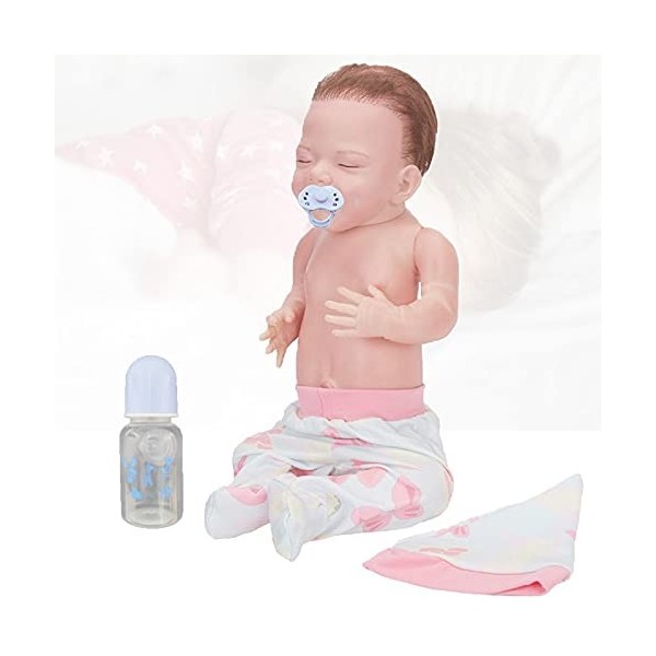 Poupee Reborn Fille - 18Pouces 46Cm Fille De Silicone BéBé Nouveau-Né, BéBé Naissance, Meilleur Anniversaire, Cadeau De NoëL