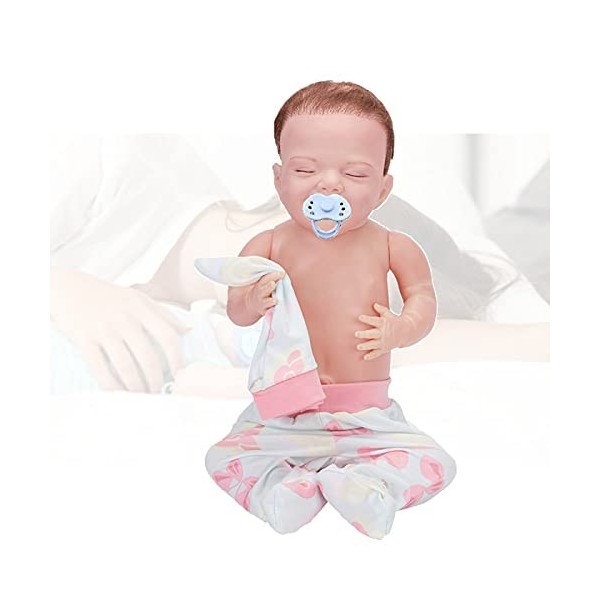 Poupee Reborn Fille - 18Pouces 46Cm Fille De Silicone BéBé Nouveau-Né, BéBé Naissance, Meilleur Anniversaire, Cadeau De NoëL