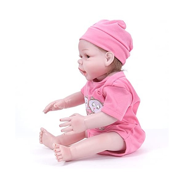HZIXIXI Poupee Reborn Fille, 22Pouces BéBé Reborn Silicone Fille - Vrai Bebe Reborn - Jouets Cadeaux pour Enfants