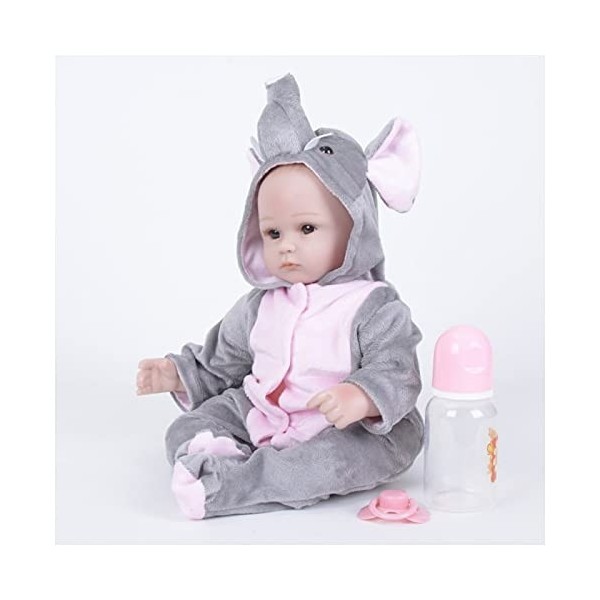 HZIXIXI Poupee Bebe Reborn - 16 Pouces BéBé Silicone, Bebe Reborn Fille Realiste, Cadeaux De Vacances pour Enfants