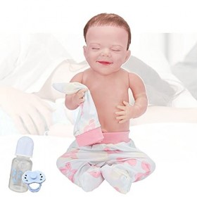 Poupee Bebe Reborn, 18Pouces Reborn Silicone Fille, Poupon Reborn Nouveau Né - Les Meilleurs Jouets pour Enfants