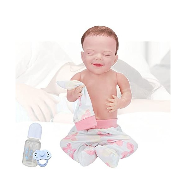 Poupee Bebe Reborn, 18Pouces Reborn Silicone Fille, Poupon Reborn Nouveau Né - Les Meilleurs Jouets pour Enfants