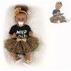 Reborn Baby Doll Reality, 22 Pouces 55 cm en Silicone Souple Reborn, poupées réalistes, Excellent Coffret Cadeau pour Les Fil