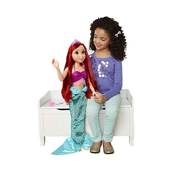 Disney Princesse Poupée Ariel 80 cm Ma Meilleure Amie Articulée et Brosse incluse