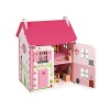 Janod - Maison de Poupée en Bois Mademoiselle - 3 Etages et 11 Accessoires Inclus - Jouet dImitation - Développer lImaginat