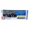 Bburago - B18-44060 - Véhicule Miniature - Tracteur et Remorque - New Holland T7040 - Echelle 1/32 Modèle Assorti 