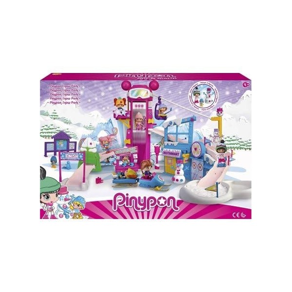 Coffret pour pinypon la Station de Ski de Sport dhivers + accesoires - 1 Figurine - Set Mini Poupee + 1 Carte Offerte - des 