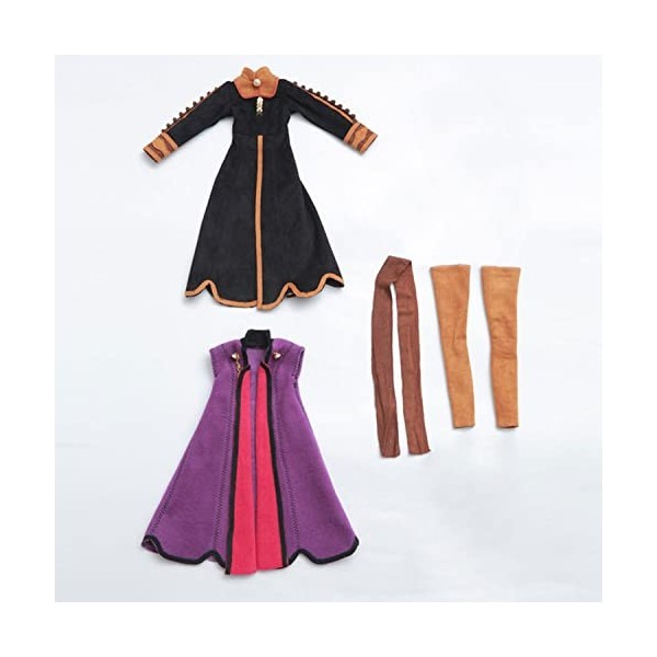 ARUTY Vêtements De Poupée BJD 1/4 BJD Doll Girl Full Body Princess Dress Style Handmade Exquisite Cosplay Dress, 4 Pcs