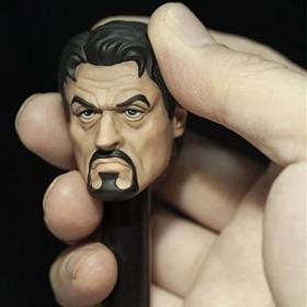 CNSMCWG Sculpture De Tête De Figurine Masculin À Léchelle 1/6, Sculpture De Tête De Dessin Animé De Trois Beaux Gars Durs, T