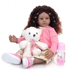 leybold Reborn Baby Dolls, réalistes de poupées Nouveau-nés, 24 Pouces / 60 cm en Silicone Artisanale.