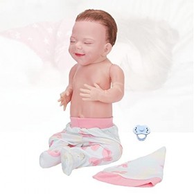 FDCQDL Poupees Reborn, 18 Pouces 46 Cm BéBé Reborn Pas Cher Silicone - BéBé Jouet PoupéE - Cadeau De Jouet pour Enfants