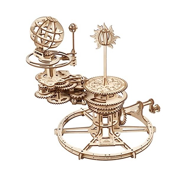 UGEARS Puzzle 3D mécanique Tellurion - Cadeau de fête des pères Terre et  Lune Puzzles en Bois 3D pour Adultes - Kits de modèl