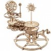 UGEARS Puzzle 3D mécanique Tellurion - Cadeau de fête des pères Terre et Lune Puzzles en Bois 3D pour Adultes - Kits de modèl