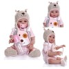 Poupées Reborn en Silicone Fille, 45,7 cm, Douche étanche, poupée de Renaissance réaliste en Silicone, Vraies poupées Qui res