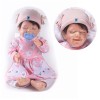 Reborn Baby Doll Silicone, 18 Pouces 46 cm, poupées de bébé en Silicone réalistes Faites à la Main, poupées Reborn Qui semble