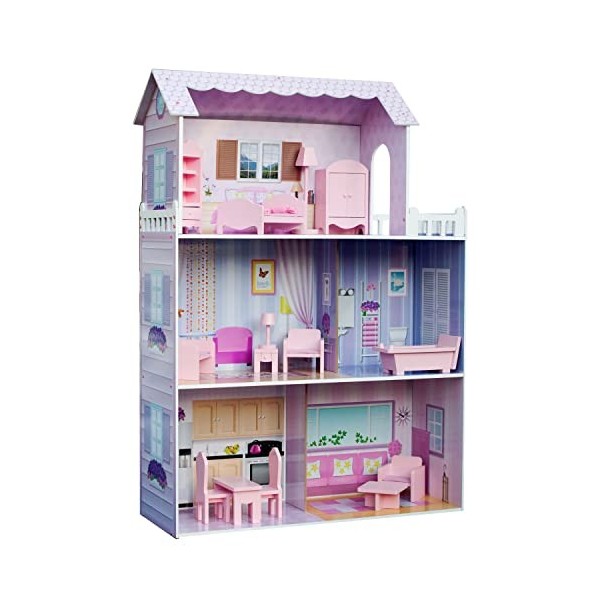 Teamson Kids Fantaisie Manoir De Fantaisie Maison de Poupées Multicolore