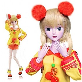 Elaine 1/3 SD Poupée 60cm 24 Pouces Balle articulée BJD poupées Ensemble Complet Reborn Jouet Cadeau SD Surprise Poupée