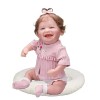 Babydoll, poupée endormie réaliste de 18 Pouces, Toucher Doux avec Cheveux Peints à la Main, poupée dart Faite à la Main, F-