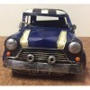 Lesser & Pavey Boîte Effet vintage en métal Bleu Mini Modèle de voiture avec toit Damier – Vintage Collection de transport