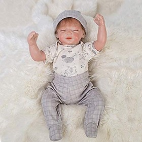 Poupées Réalistes en Vinyle Et Silicone Souple pour Bébé, Jouets danniversaire pour Garçons Et Filles, 18-20 Pouces, 48-50Cm