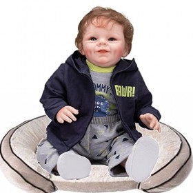 Poupées réalistes – Poupées Reborn nouveau-né en vinyle de 55,9 cm – Poupées Reborn Girls Open Eyes – Coffret cadeau pour enf