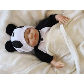 Reborn Bébé Poupée 18 Réaliste Fait À La Main en Vinyle Souple Silicone Bébé Poupée Fille Nouveau-Né Cadeau Jouet Magnétiqu