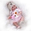 Reborn Baby Doll Reality, 18 Pouces Douche imperméable en Silicone bébé Reborn poupées, la Vie comme des poupées de bébé Nouv