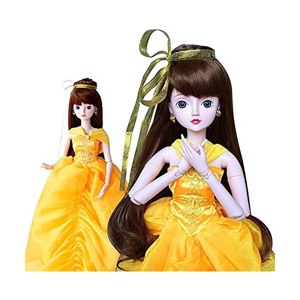 Belle For Beauty & Beast Cosplay 1/3 BJD Doll Full Set 60cm 24" ball jointed dolls BJD Toy Figure