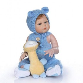 MaMaDolls Poupée reborn réaliste en silicone de 50,8 cm avec vêtements tricotés pour enfants