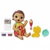Baby Alive Super Snacks Snackin’ Lily Baby: Blonde Baby Doll That Eats, with Reusable Doll Food, Spoon and 3 Accessories, Per