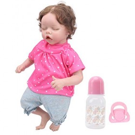Vakitar Réaliste Nouveau-né Doux bébé Reborn poupée Enfants Jeu de rôle Mignon bébé Fille poupée Jouet 45 cm, pour la Maison