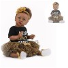 Reborn Nouveau-né, 22 Pouces Fait à la Main en Silicone pour bébé Fille, bébé Qui a lair réel, Cadeau pour Les Enfants de 3 
