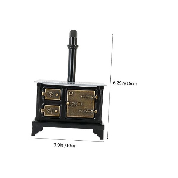 ifundom 3 Pièces Poêle De Maison De Poupée Petit Modèle De Cuisinière De Table De Cuisson Accessoires De Cuisine De Maison De