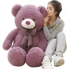 TONATO Un bébé Embrasse Une Fille Ours Peluche Jouet Gros Ours Chiffon poupée Adorable poupée Grand Ours Cadeau Petite Amie,A