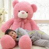 TONATO Un bébé Embrasse Une Fille Ours Peluche Jouet Gros Ours Chiffon poupée Adorable poupée Grand Ours Cadeau Petite Amie,A