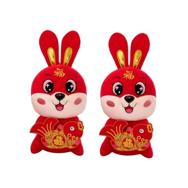 ibasenice 3 Pièces De Bon Augure Poisson Lapin Voiture Jouets Figurines danimaux pour Enfants Ornement De Noël Jouets pour E