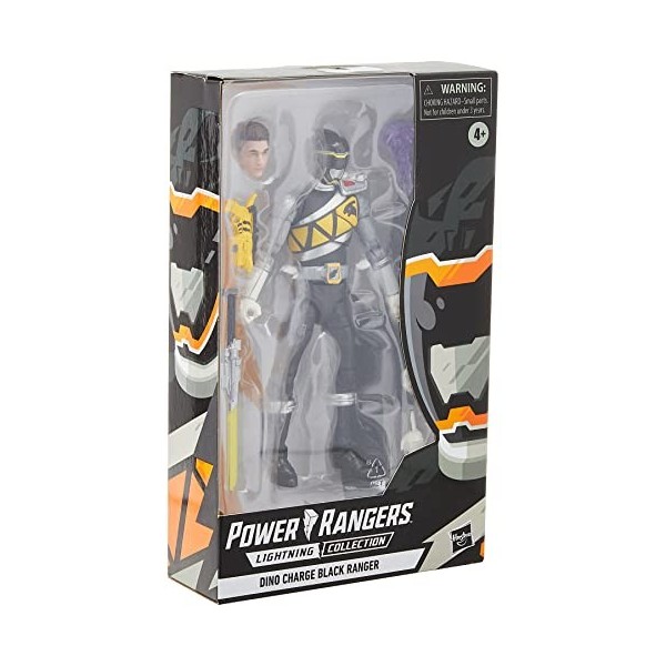Power Rangers Lightning Collection Dino Charge Ranger Noir 15 cm