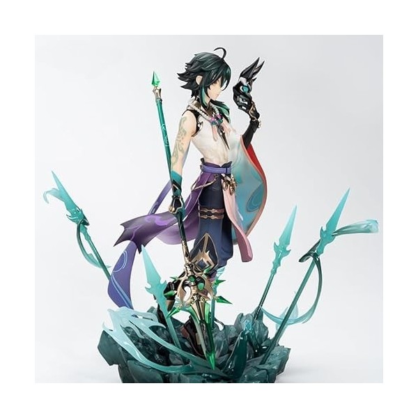 REOZIGN Figure dimpact de Genshin, Figures GK Xiao Éclairage Xiao 22-30cm de Personnage de Jeu Figurine PVC Modèle Statue Co