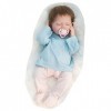 Poupées en Silicone pour bébé, 45,7 cm, 46 cm, poupées réalistes en Silicone, avec Cheveux enracinés à la Main, Jouet de poup