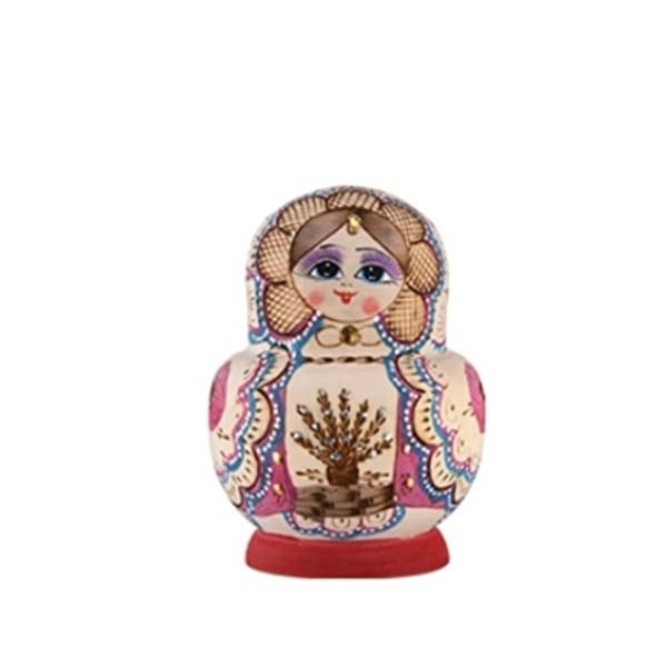 UTOQIA Poupée Russe Poupée Gigogne 15 Pcs Poupées Matryoshka en Bois Jouets Filles Russes Poupées Gigognes À La Main Jouet Ar