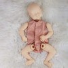 XJJY Dolls renouvelés Non peintes 50cm-55cm Reborn Toddler Doll Kits Poupée DIY Inclure Membres, tête, Corps et Yeux 