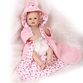 Reborn Baby Dolls Reborn Toddler Poupées en Silicone, Bébé Fille Fait À La Main, Jouet pour Enfants 20 Pouces 50Cm Cadeau da