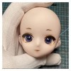 1/6 Bjd Poupée de maquillage de poupée poupée anime avec blue gris couleurs caricatures accessoires de moule mignon poupée fo