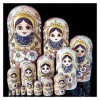 Poupées Gigognes 15 Pièces Poupées Russes en Bois Peintes À La Main Artisanat Traditionnel Matryoshka Poupées Jouets Cadeau R